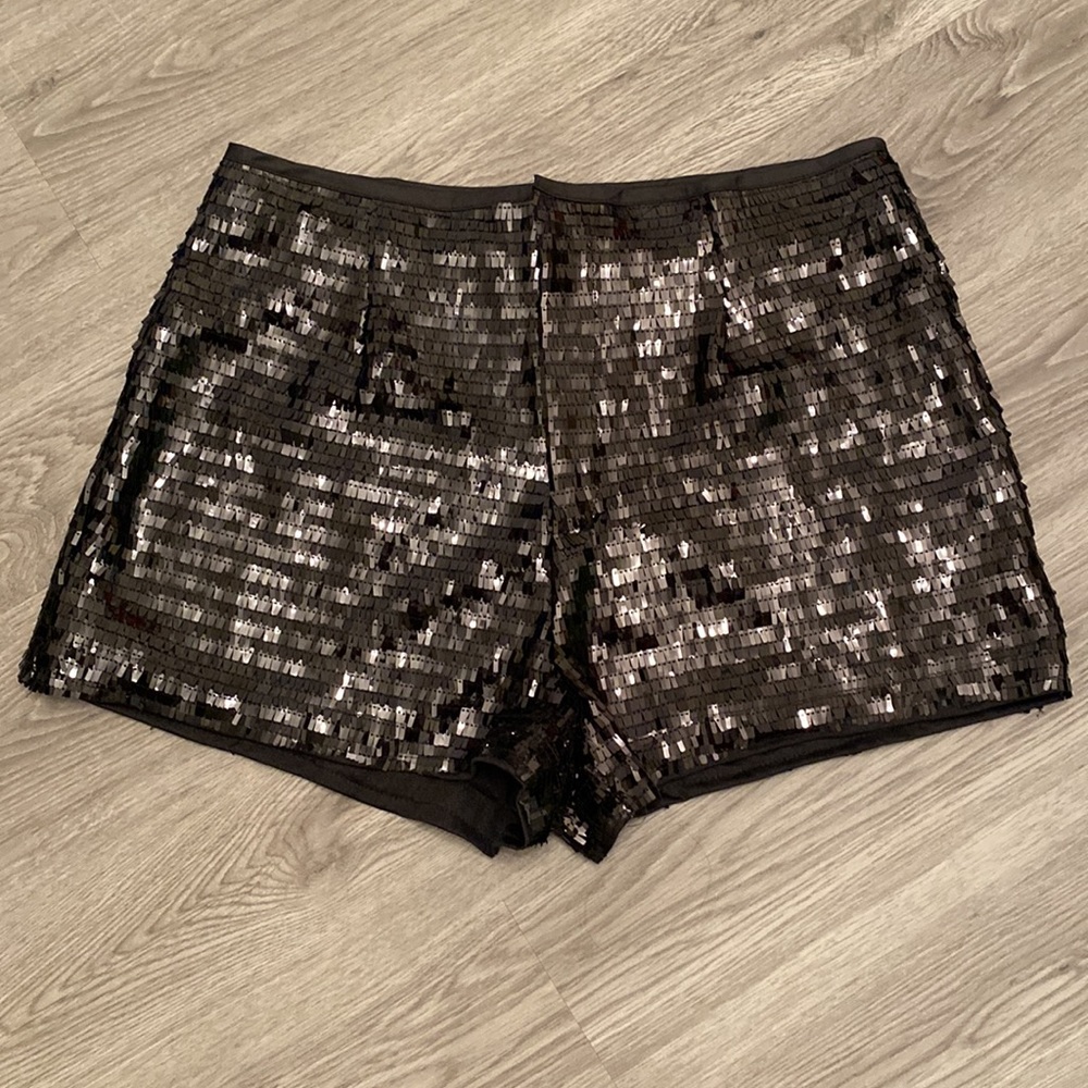 Black Sequin Women’s Shorts - Elegant Party Short